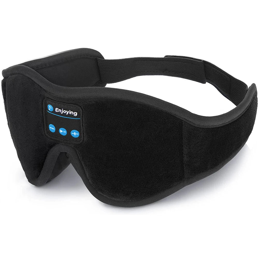 Mask For Sleep Headphones Bluetooth 3D Eye Mask Music Play Sleeping Headphones with Built-in HD Speaker LUNEO